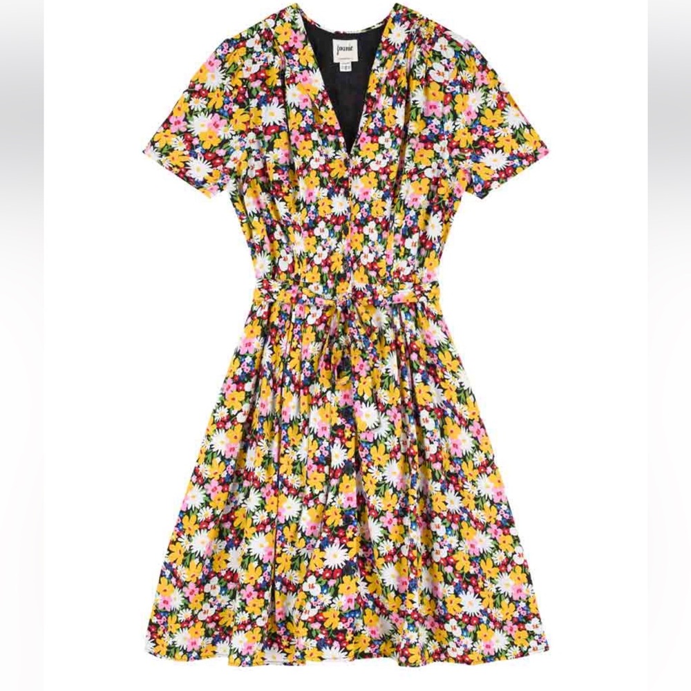 Joanie Clothing Barb Floral Daisy Print Tea Dress, size UK 8, US 4 NWT